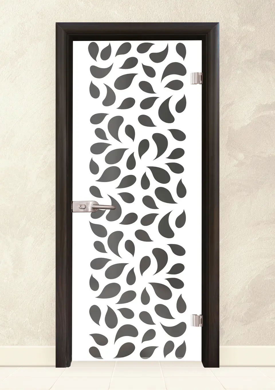 Стъклена интериорна врата Print G 13-1, Венге