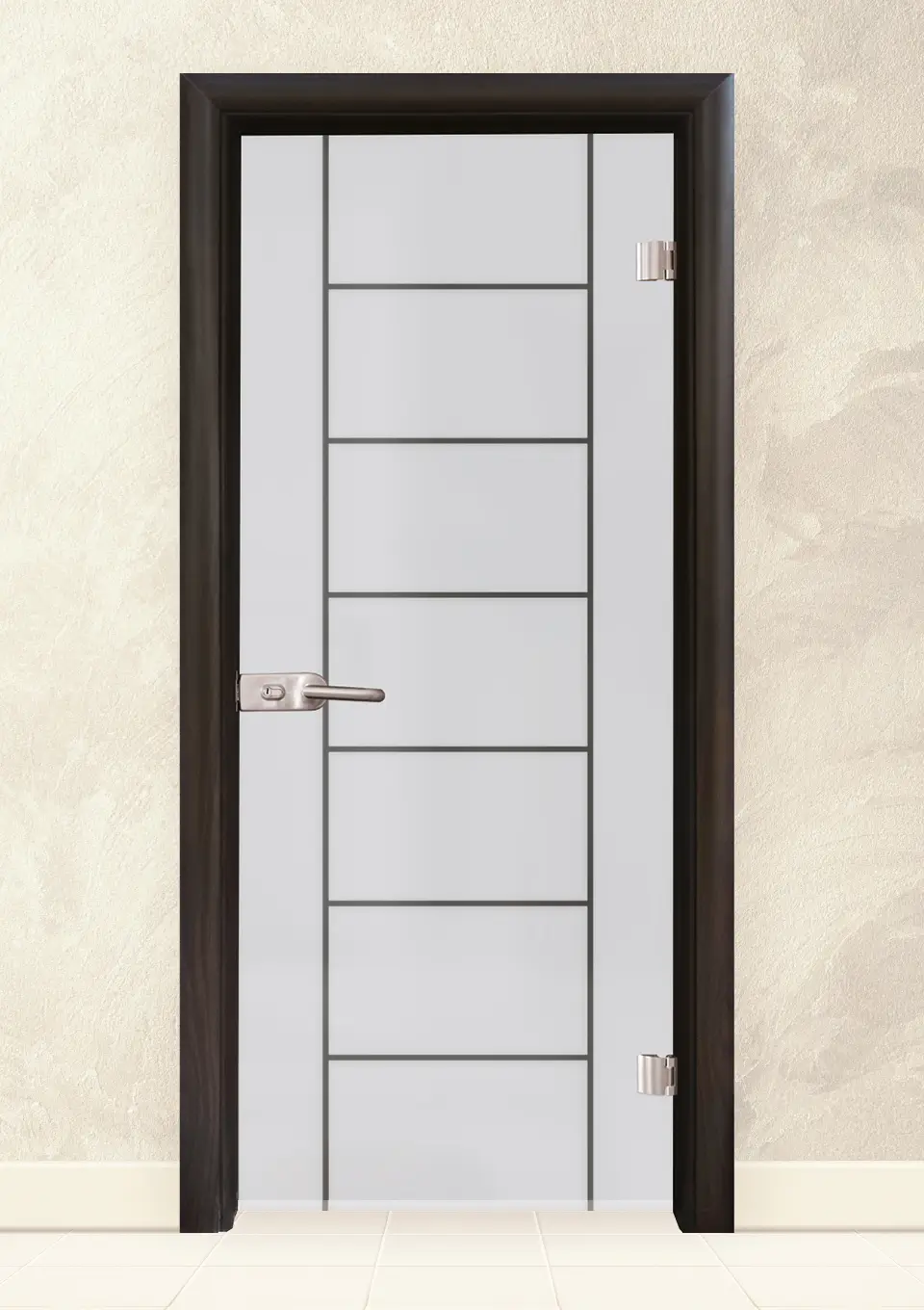 Стъклена интериорна врата Sand G 13-6, Венге