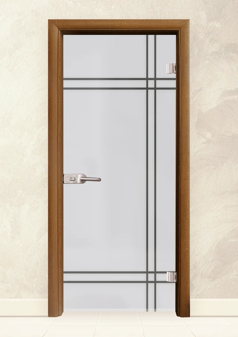 Стъклена интериорна врата Sand G 13-8, Златен дъб