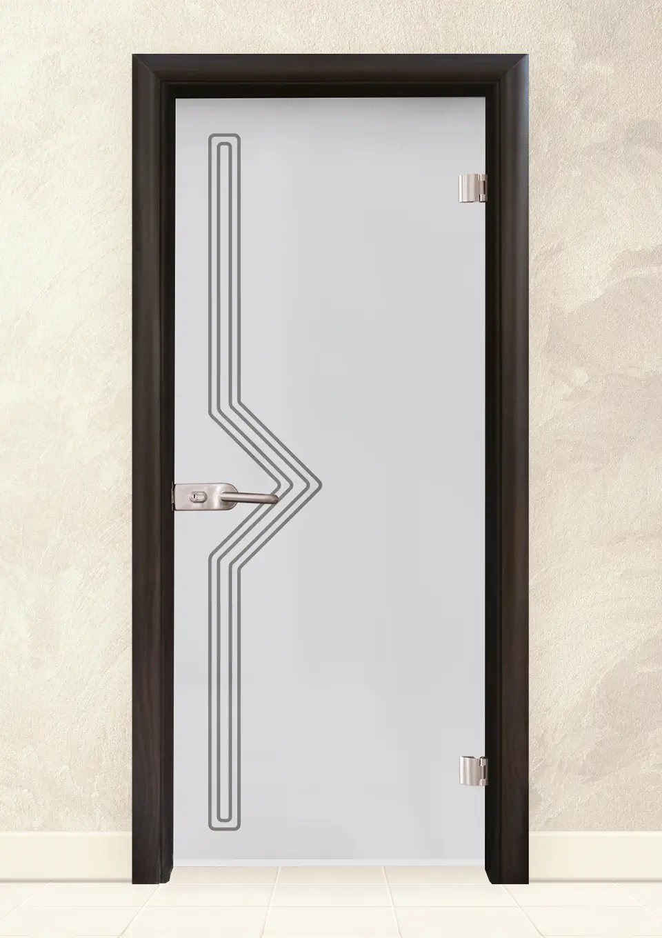 Стъклена интериорна врата Sand G 13-9, Венге