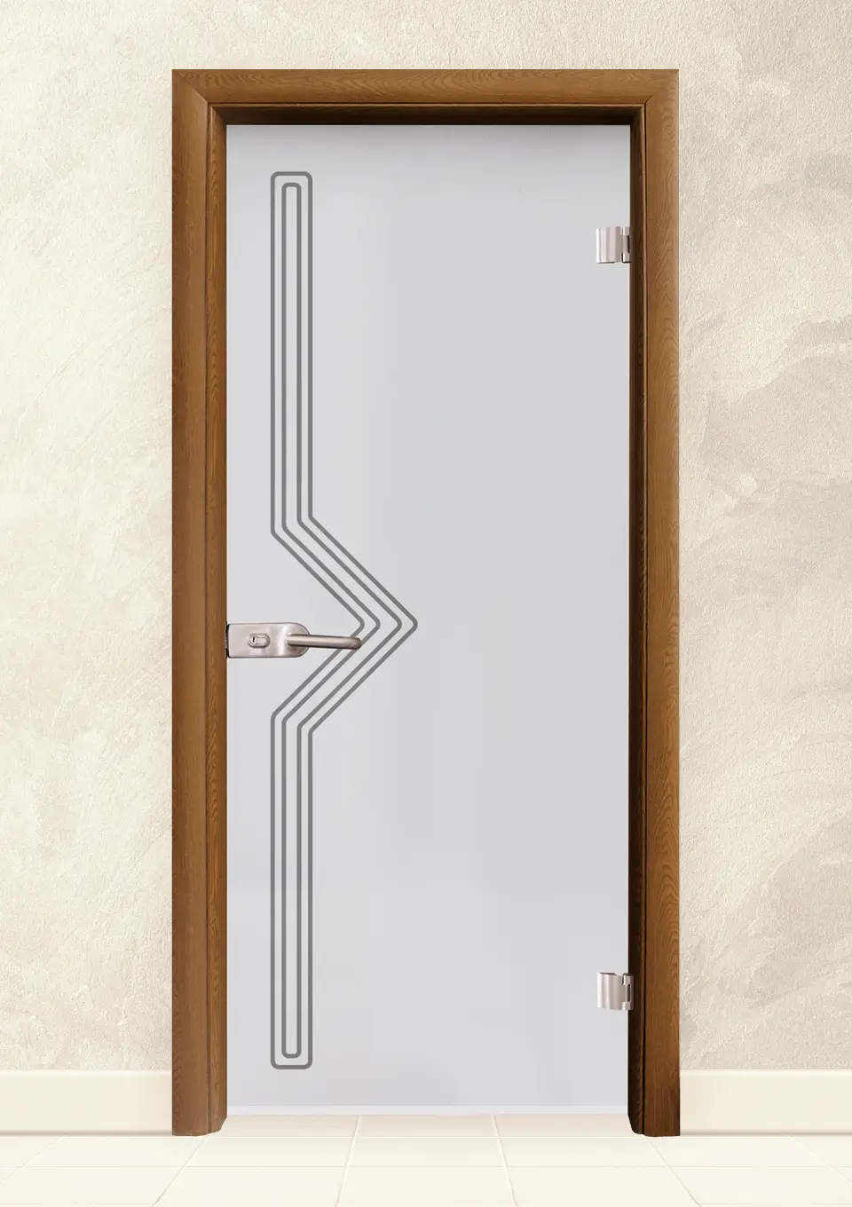Стъклена интериорна врата Sand G 13-9, Златен дъб