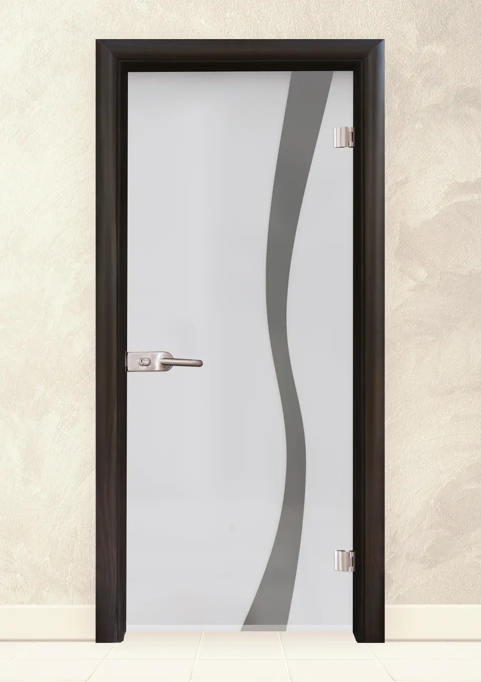 Стъклена интериорна врата Sand G 14-1, Венге